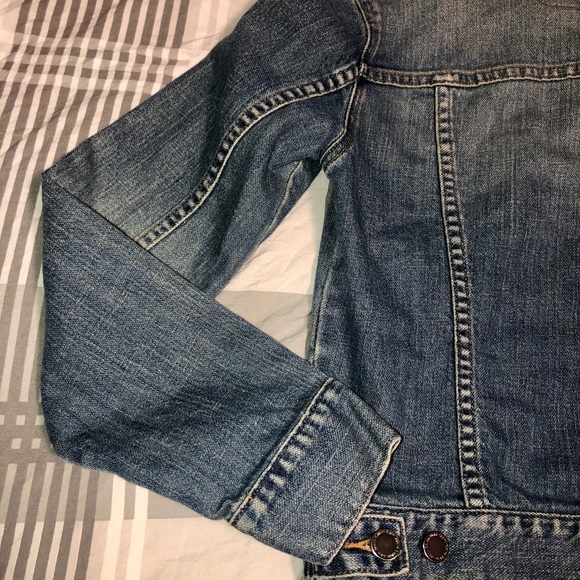 Calvin Klein Jean jacket Sz S cropped med wash - Picture 11 of 15